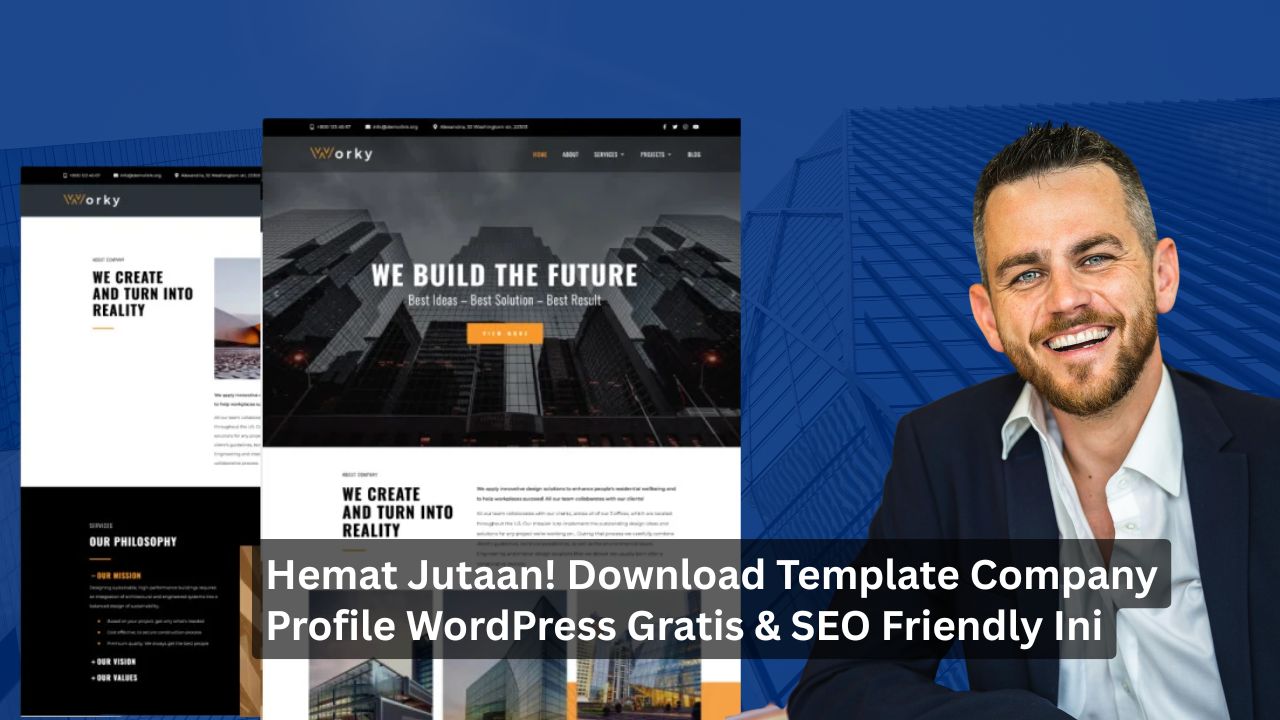 Hemat Jutaan! Download Template Company Profile WordPress Gratis & SEO Friendly Ini
